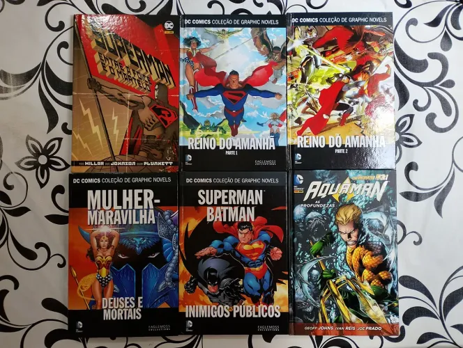 Coleção de encadernados/HQs DC e Marvel