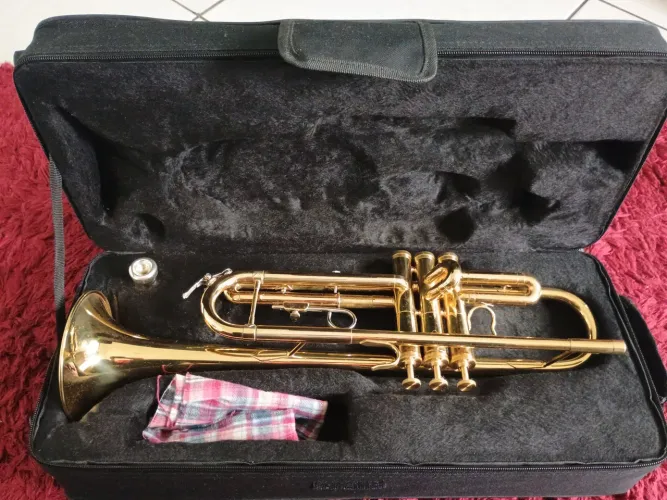 Vendo lindo Trompete da tradicional marca brasileira Weril. Instrumento