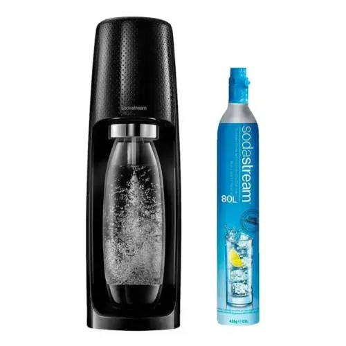 MAQUINA PARA GASEIFICAR ÁGUA FIZZI PRETO SODASTREAM