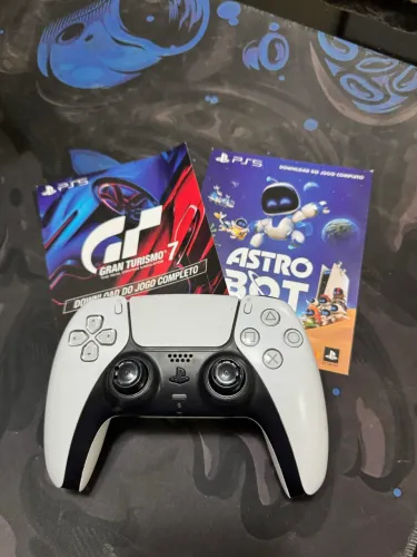 Controle Ps5 com Drift Analógico Esquerdo + 2 Jogos