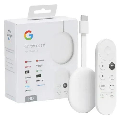Chromecast Google Smart TV HD Versão 4 Com Controle Remoto