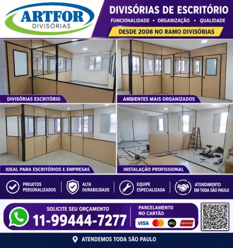 Divisórias Escritório Instaladas, Divisórias Eucatex, Locação Divisórias, @artfordivisória