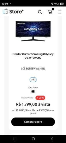 Monitor Gamer Samsung Odyssey