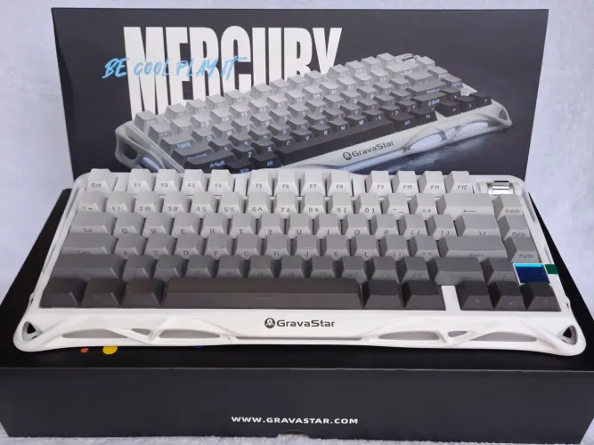 Teclado GravaStar Mercury k1 Gradient White - NOVO