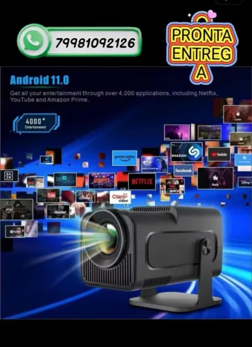 Projetor Portátil de imagem HY320, atualizado o melhor da categoria, novos  ; )
