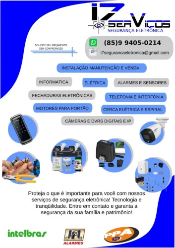 Cerca elétrica e câmeras de segurança