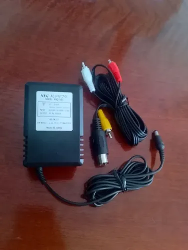 Kit PC Engine Fonte 110v original e Cabo AV