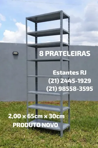 Estante para escritório c/ 8 prateleiras