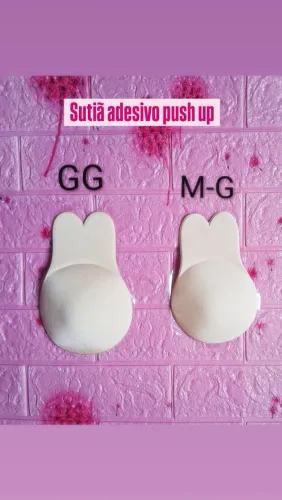 Sutiã adesivo push up bege