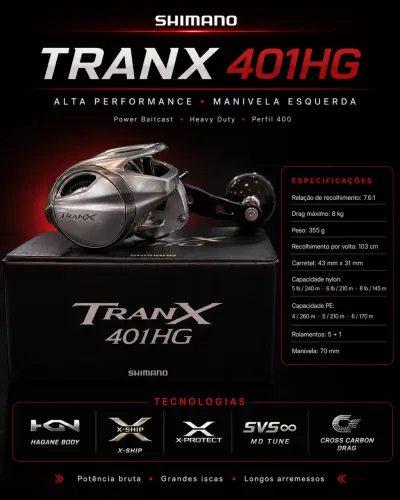 CARRETILHA SHIMANO TRANX 
