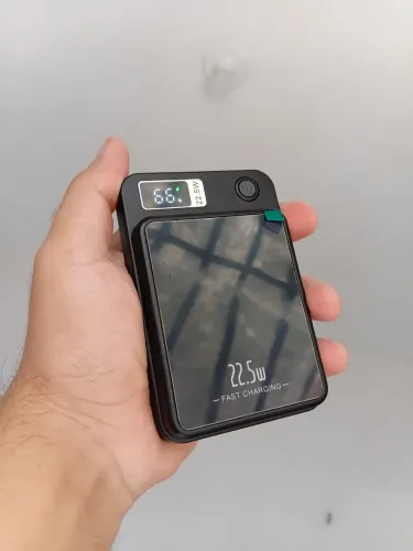 Carregador Portátil Powerbank Indução 10.000mAh iPhone Bateria