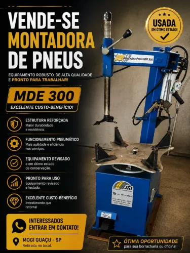 Vendo máquina de pneus usada em ótimo estado