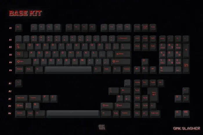 Keycaps GMK Slasher novas
