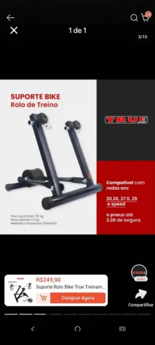 Cavalete para bicicleta