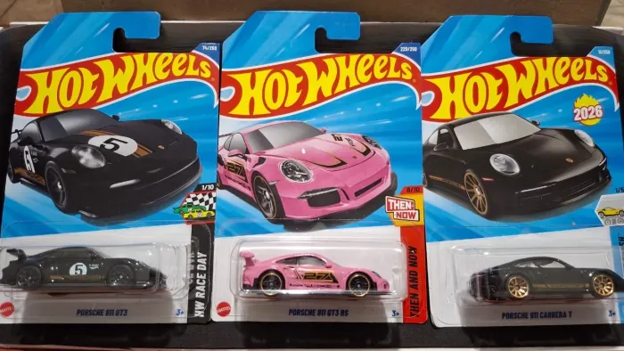 Coleção de Porsche hot wheels