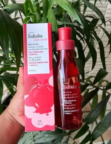 Body Splash Natura Tododia Morango e Baunilha Dourada 200ml