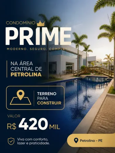 TERRENO À VENDA | CONDOMÍNIO PRIME  PETROLINA
