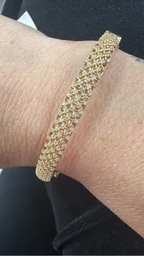 Bracelete maciço Ouro 18k