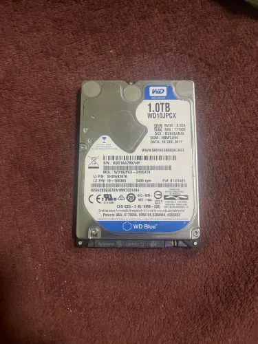 Hd 1tb seminovo wd blue
