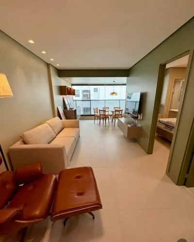 Apartamento com 1 dormitório para alugar, 49 m² por R$ 5.600,00/mês - Alphaville I - Salva