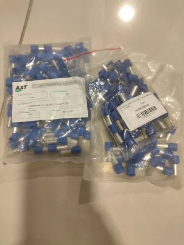 Terminal 16mm Tubular (ilhós) 200 peças