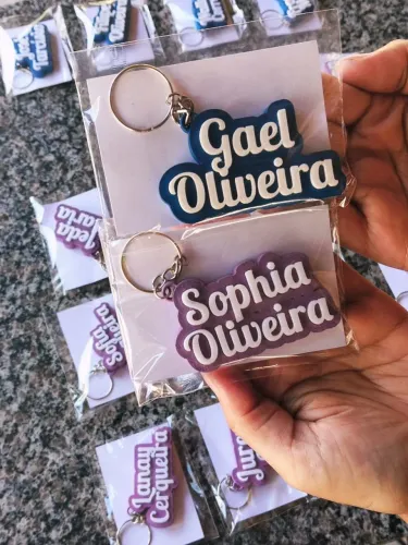 Chaveiros Personalizados em 3D