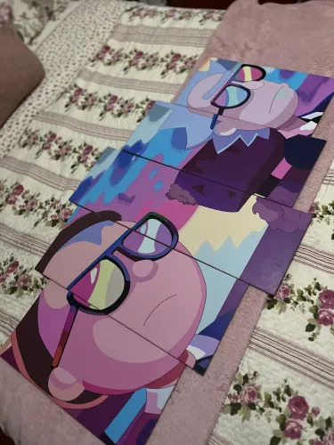 Quadro Mosaico Rick and Morty - Decoração Geek 