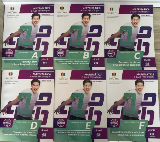 Coleção Livros Matemática Ensino Médio Projeto Múltiplo - 6 Vols