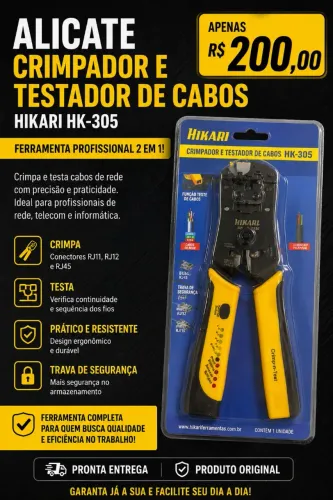 Vende se um alicate clipador é testador de cabos