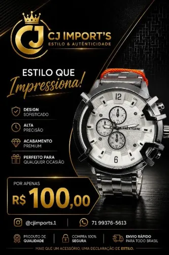 Relógio Masculino à Prova D'água
