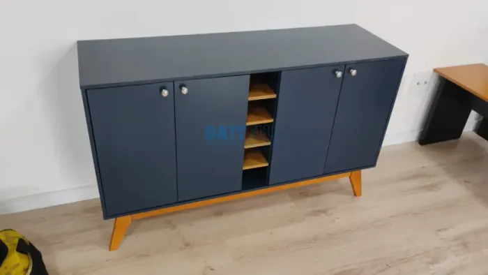 APARADOR BUFFET AZUL PRONTA ENTREGA - MONTAGEM GRATUITA