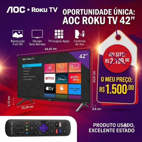 Smart TV 42 polegadas