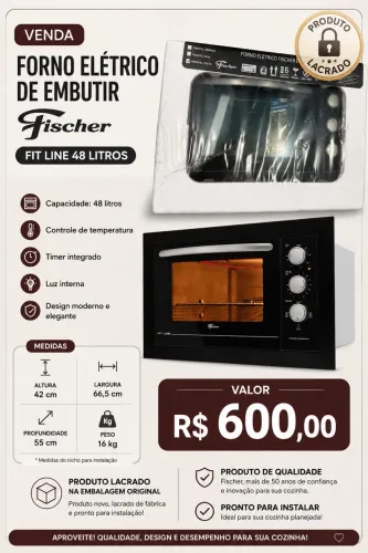 Forno elétrico de embutir Fischer