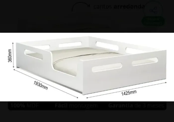 Cama Infantil Montessoriana Casal NOVO E EM EXCELENTE ESTADO. 
