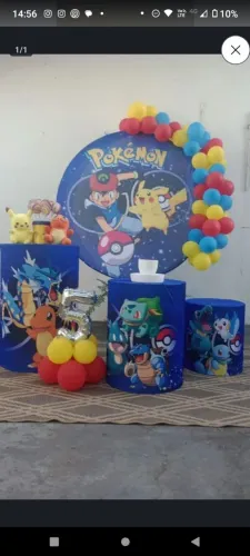 Kit festa Pokémon (Malhas Decoração)