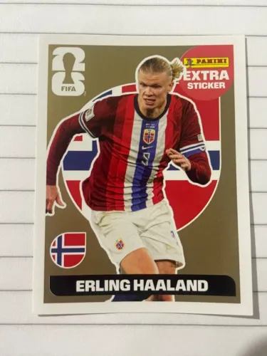 FIGURINHA EXTRA STICKER HAALAND GOLD, NEGOCIO