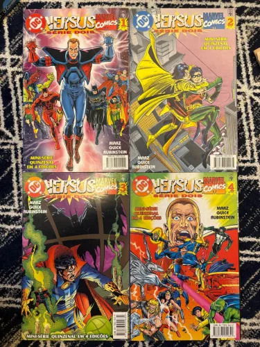 DC versus MARVEL - série 2 - 4 revistas 1997