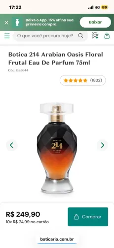 Perfume o Boticário 