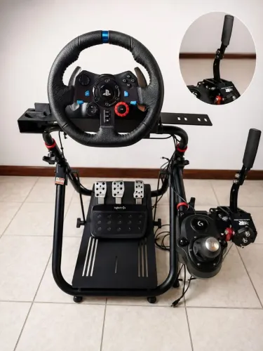? SIMULADOR LOGITECH G29 COMPLETO + COCKPIT EXTREME SIMRACING + HANDBRAKE