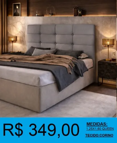 Cabeceira queen design de alto padrão - Entrega grátis