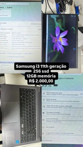 Notebook Samsung i3 11th geração
