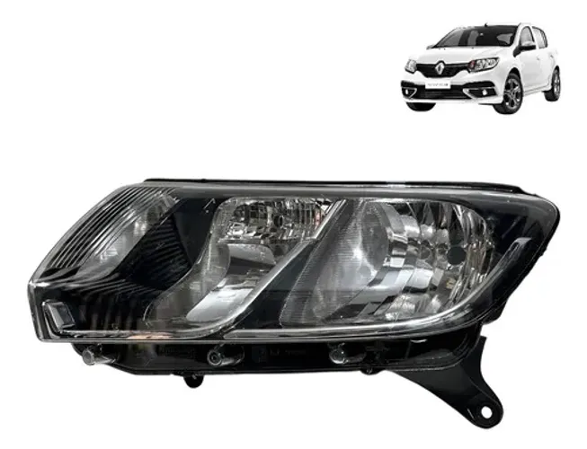 Farol Sandero Logan 2016 2017 2018 Esquerdo Original Esquerdo/motorista