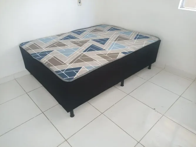 Box casal espuma D33 10cm ortopédico