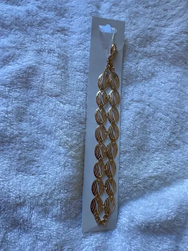 Pulseira dourada dupla