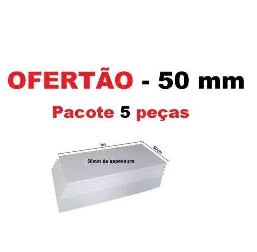 Placas de isopor 50mm - anti chamas