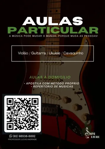 Aula de música a domicílio 