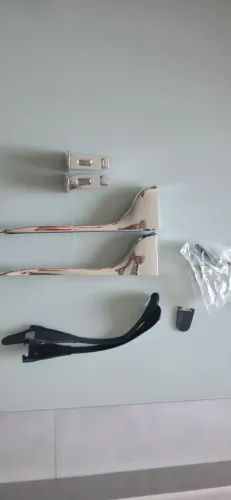Suporte Pelicano Cromado Para Vidro