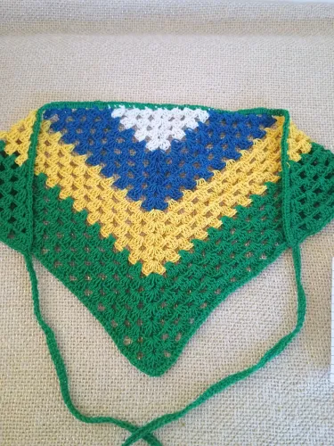 Bandana de crochê adulto do Brasil