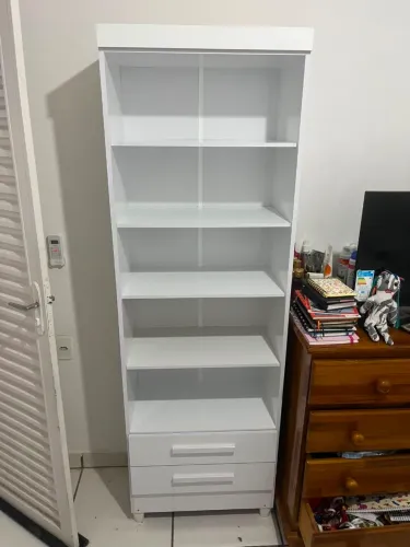 Livreiro Com Suas Gavetas Novo /Entrega É Montagem Grátis Loja RL Moveis 