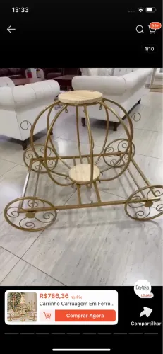 Mesa carroagem